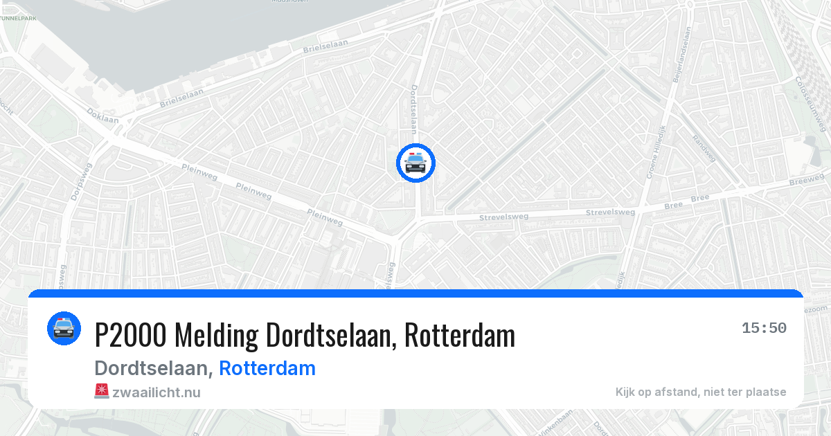 P2000 Melding Dordtselaan, Rotterdam — 29 mei 2026