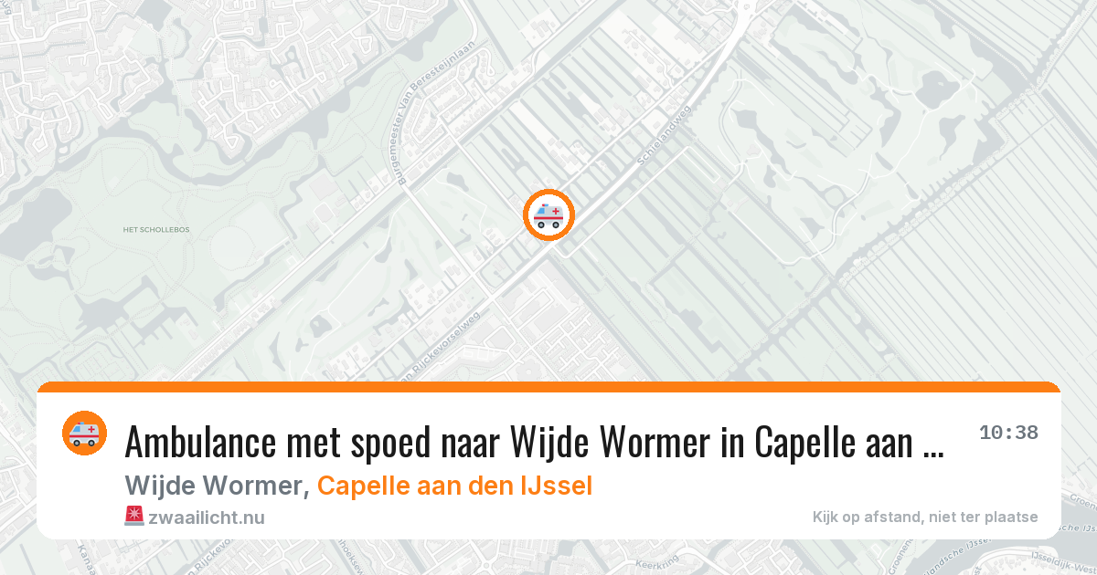 Ambulance met spoed naar Wijde Wormer in Capelle aan den IJssel — 6 jun 2026