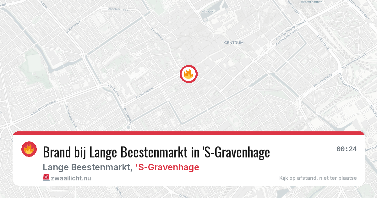 Brand bij Lange Beestenmarkt in 'S-Gravenhage — 22 jul 2026