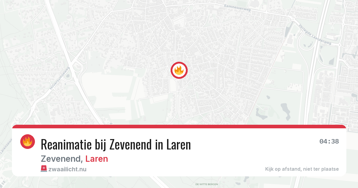 Reanimatie bij Zevenend in Laren — 17 jan 2026