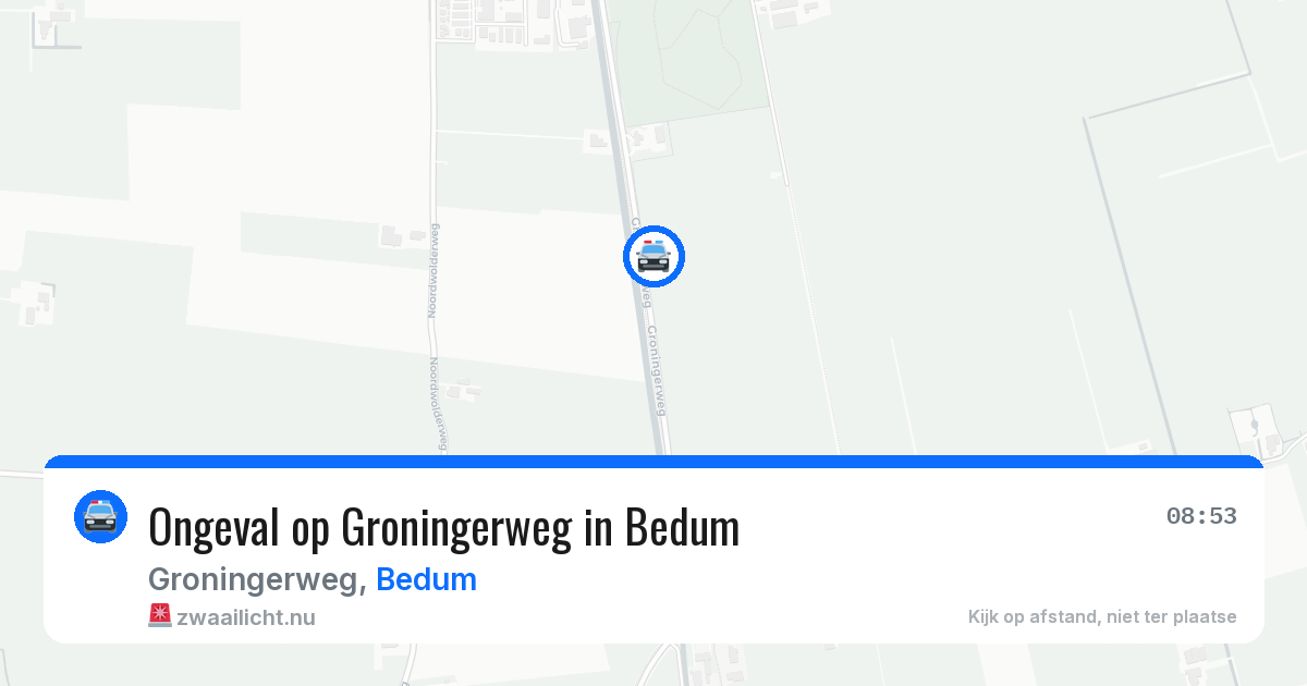 Ongeval op Groningerweg in Bedum — 18 mei 2026