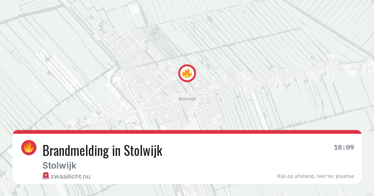 Brandmelding in Stolwijk — 30 mei 2026