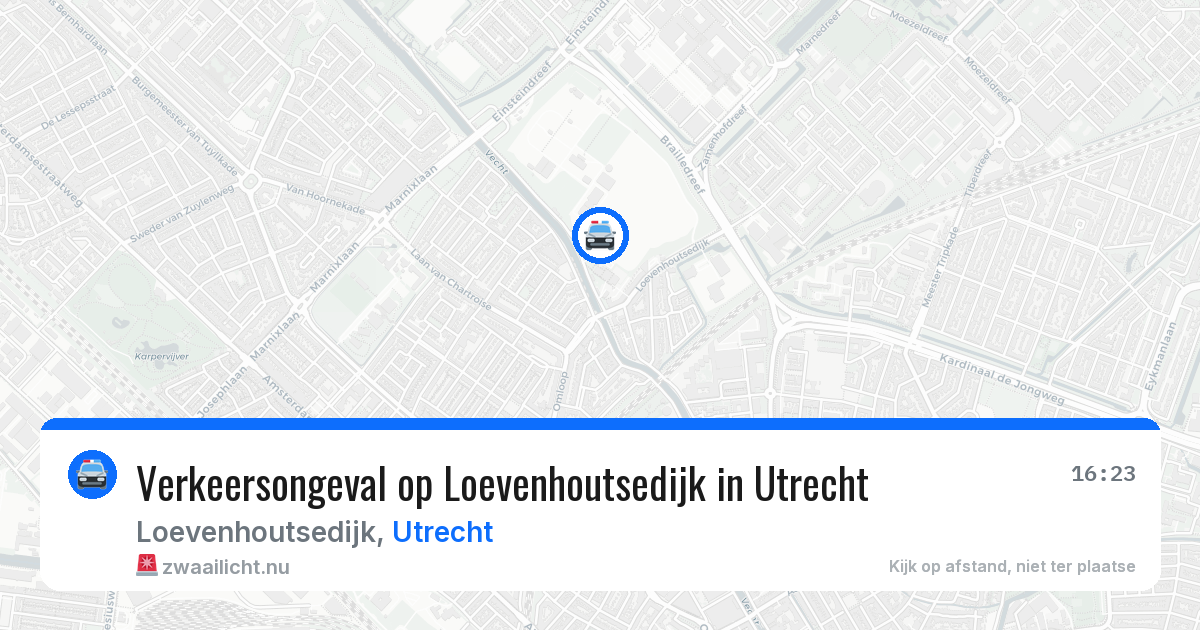 Verkeersongeval op Loevenhoutsedijk in Utrecht — 21 jul 2026