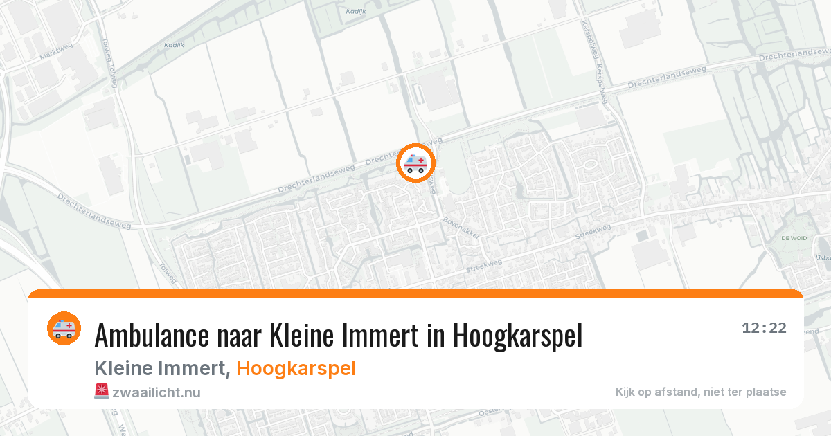 Ambulance naar Kleine Immert in Hoogkarspel — 17 jul 2026
