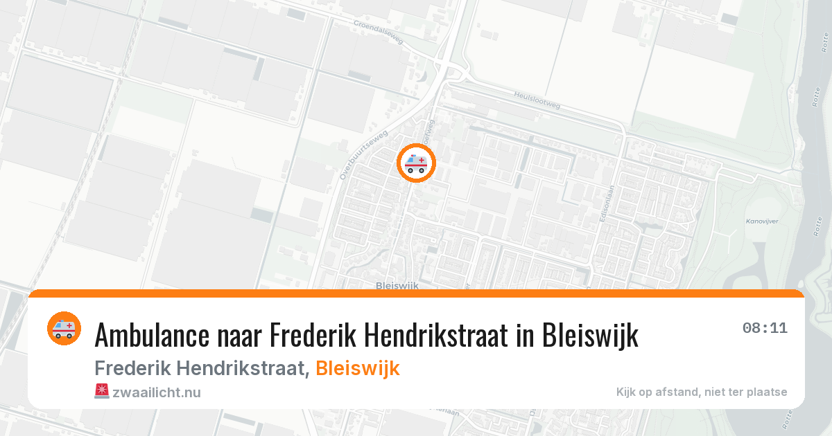 Ambulance naar Frederik Hendrikstraat in Bleiswijk — 12 apr 2026