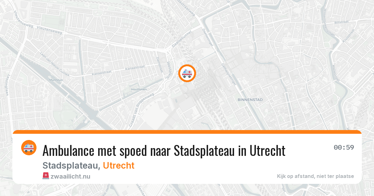 Ambulance met spoed naar Stadsplateau in Utrecht — 22 mrt 2026