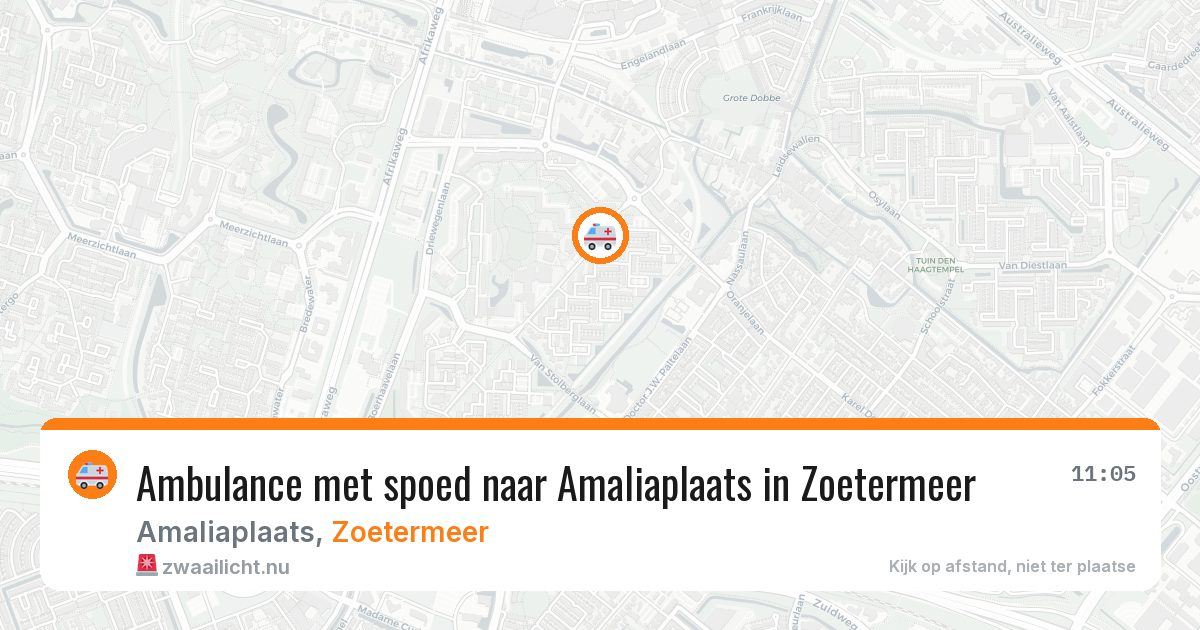 Ambulance met spoed naar Amaliaplaats in Zoetermeer — 20 mei 2026