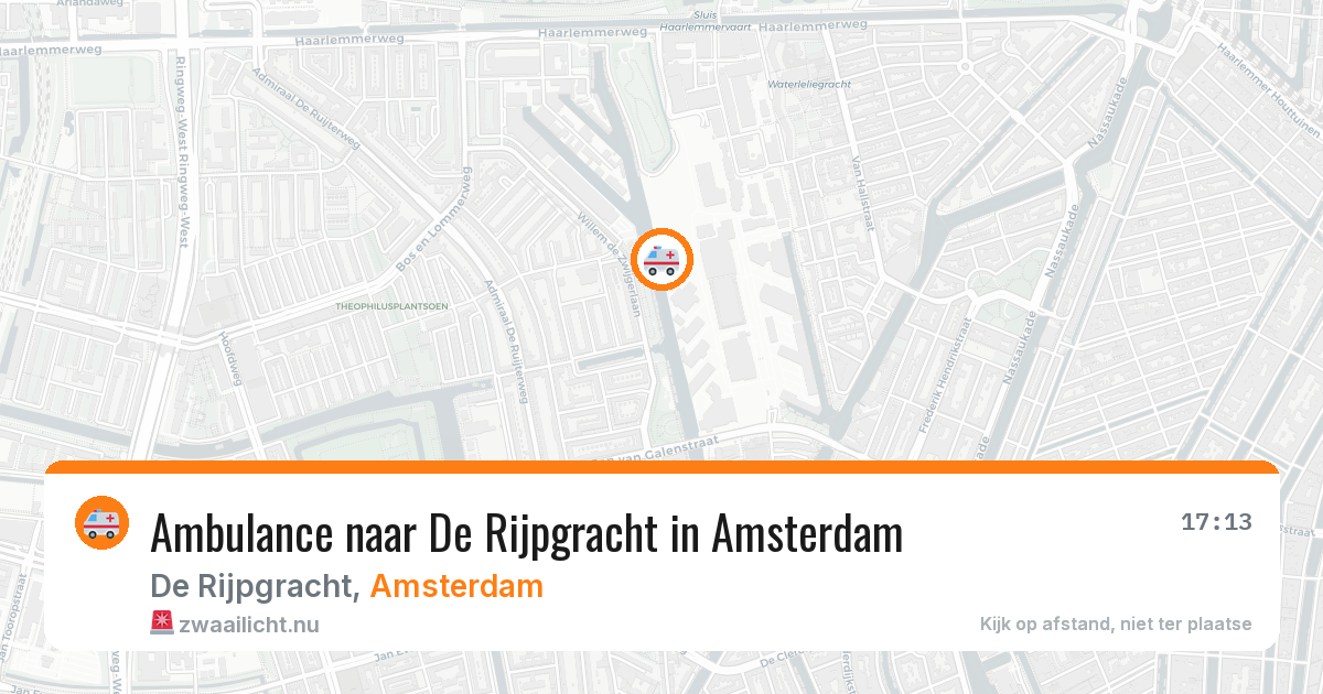 Ambulance naar De Rijpgracht in Amsterdam — 28 mrt 2026