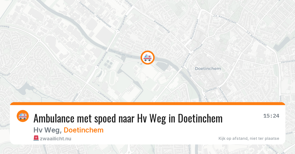Ambulance met spoed naar Hv Weg in Doetinchem — 24 jul 2026
