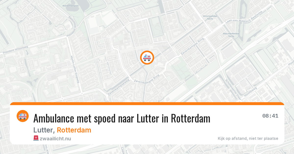 Ambulance met spoed naar Lutter in Rotterdam — 25 feb 2026