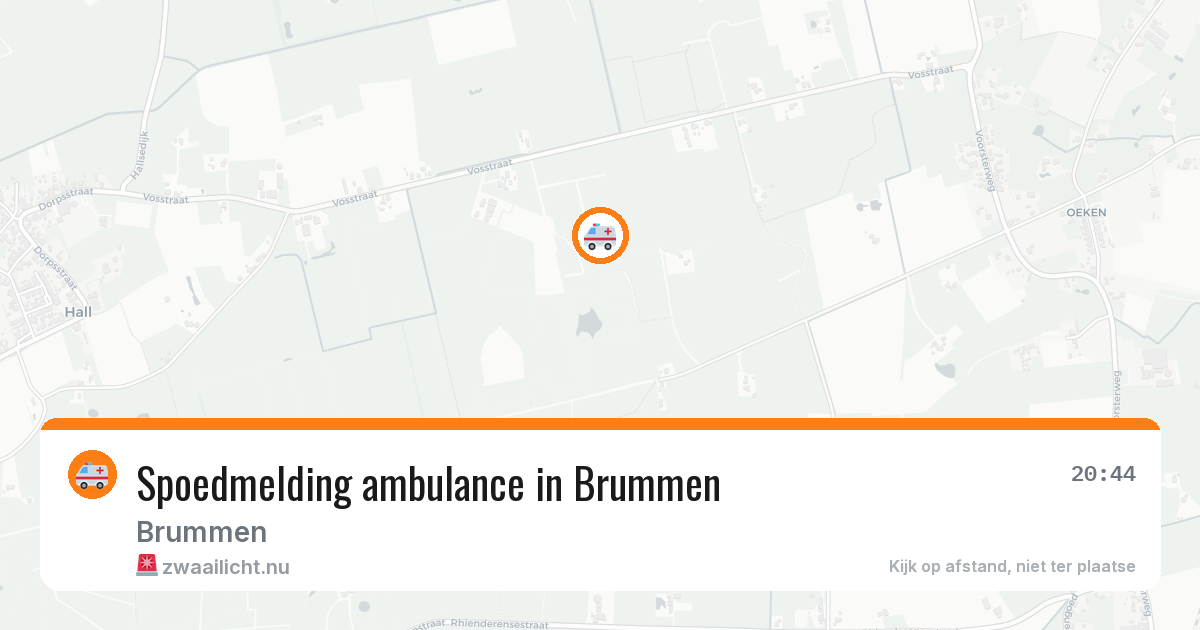 Spoedmelding ambulance in Brummen — 19 jul 2026