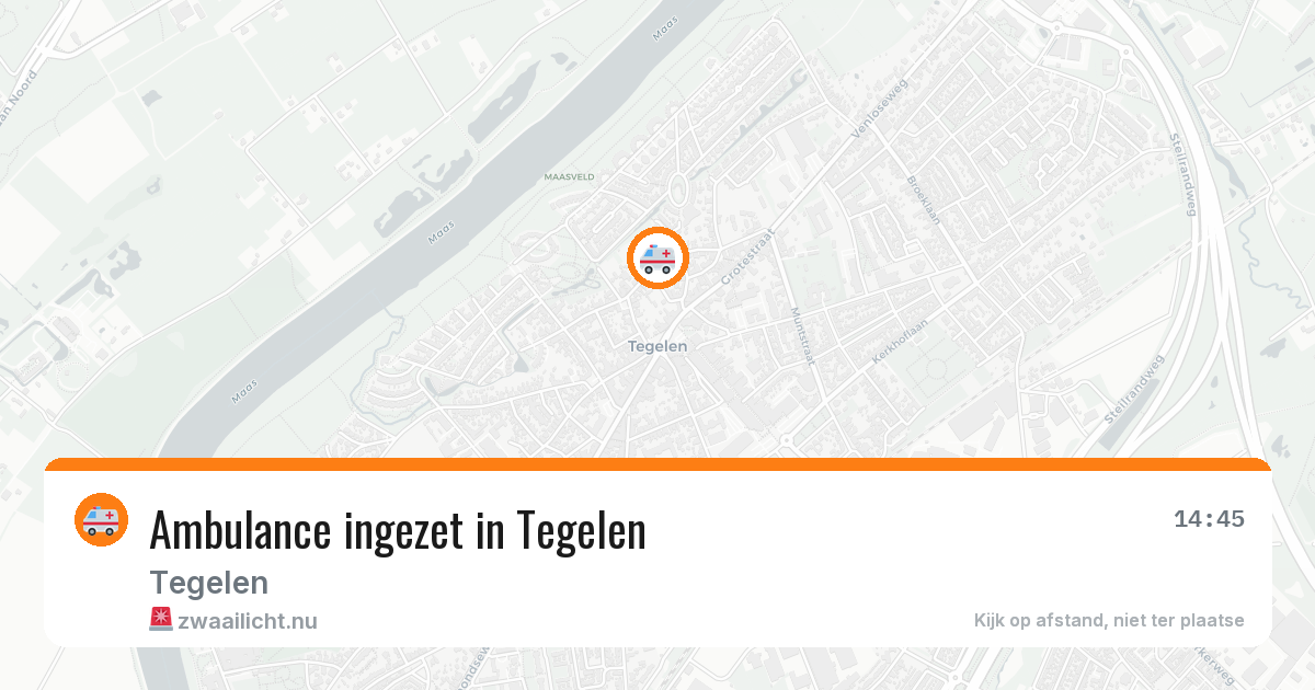 Ambulance ingezet in Tegelen — 21 jul 2026