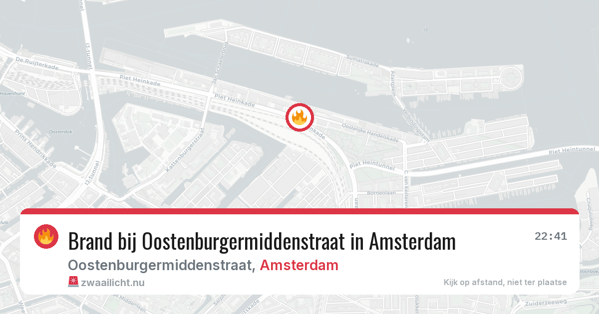 Brand bij Oostenburgermiddenstraat in Amsterdam — 30 mei 2026