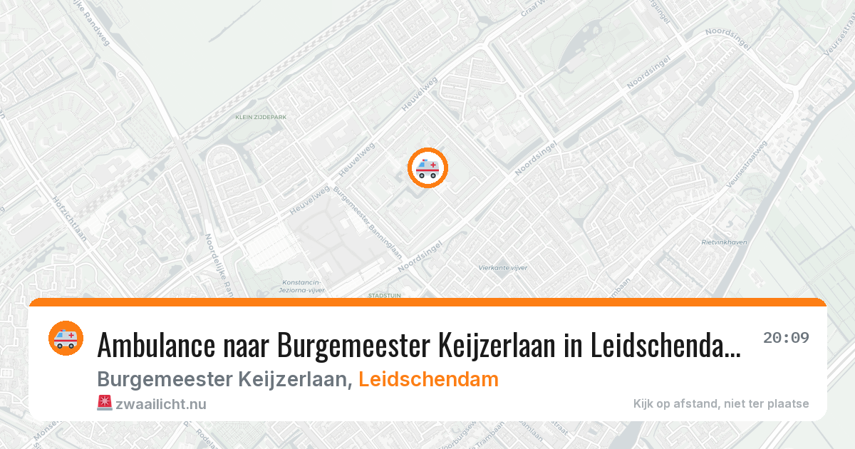 Ambulance naar Burgemeester Keijzerlaan in Leidschendam — 12 mei 2026