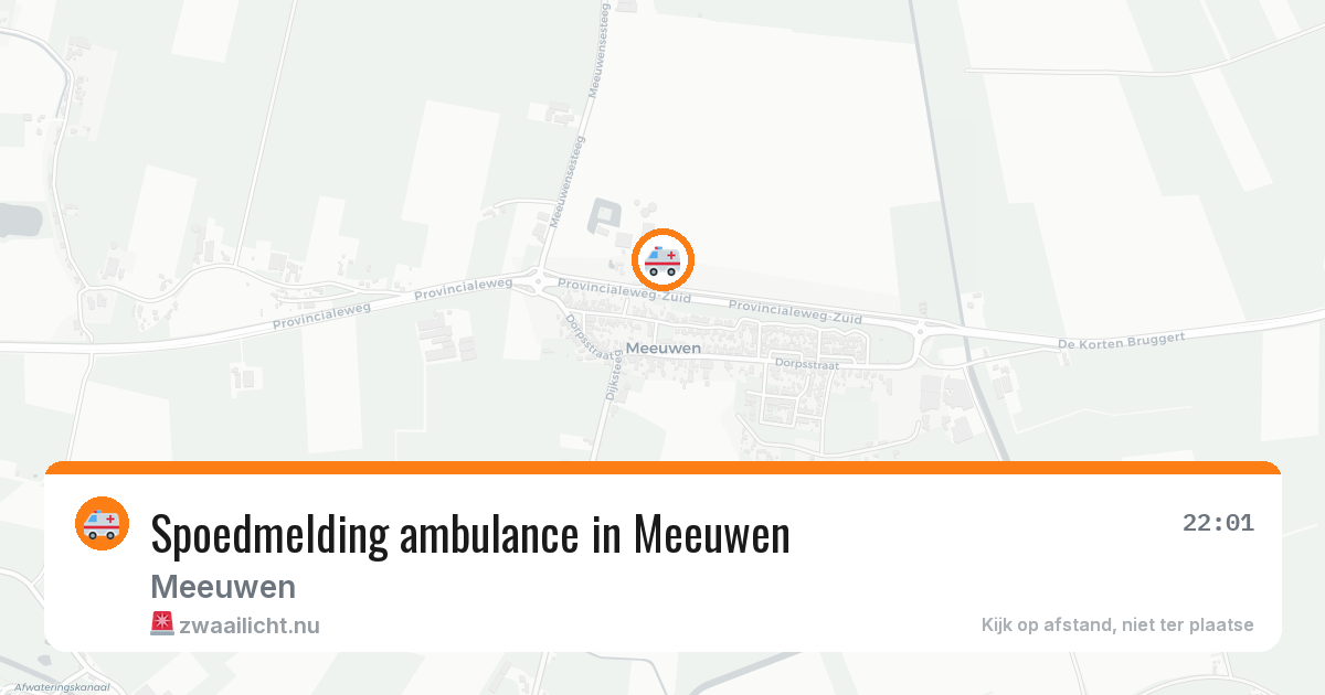 Spoedmelding ambulance in Meeuwen — 16 jul 2026