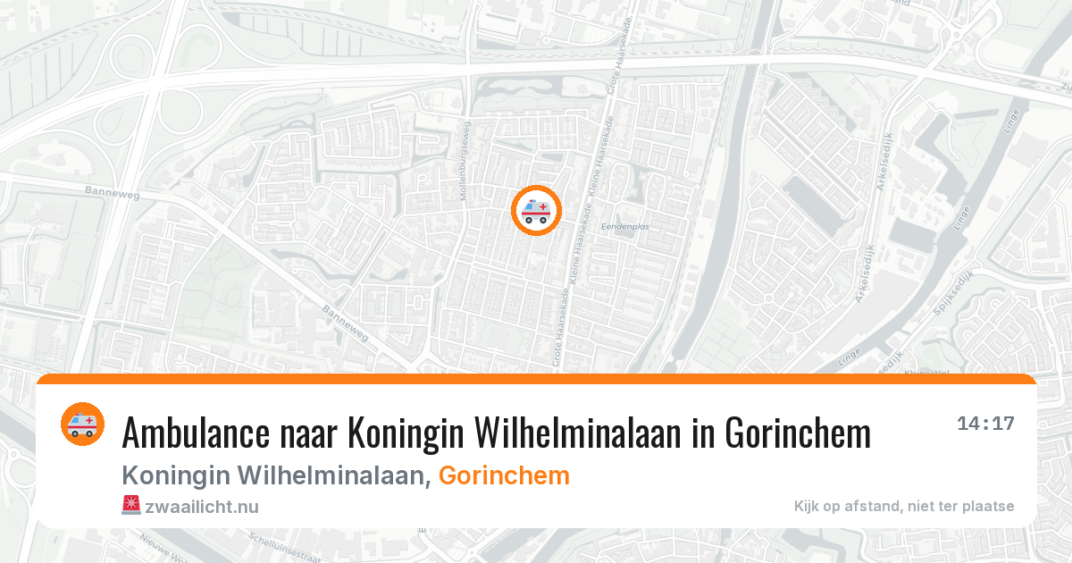 Ambulance naar Koningin Wilhelminalaan in Gorinchem — 28 mrt 2026