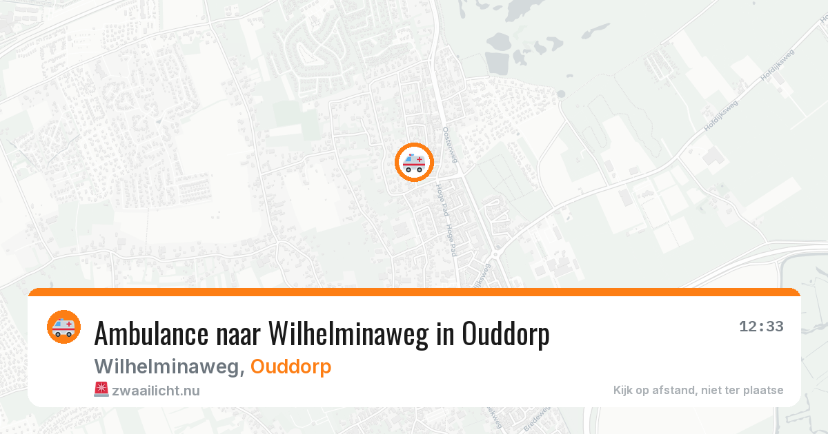 Ambulance naar Wilhelminaweg in Ouddorp — 17 mrt 2026