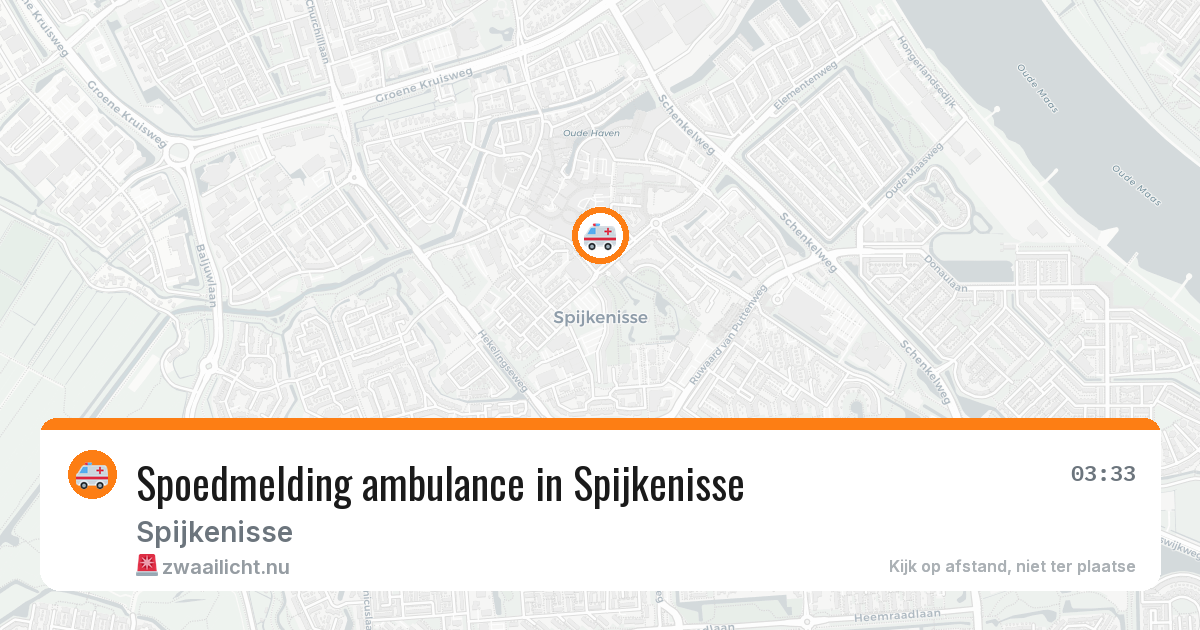 Spoedmelding ambulance in Spijkenisse — 18 jul 2026