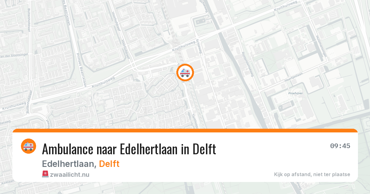 Ambulance naar Edelhertlaan in Delft — 23 jul 2026