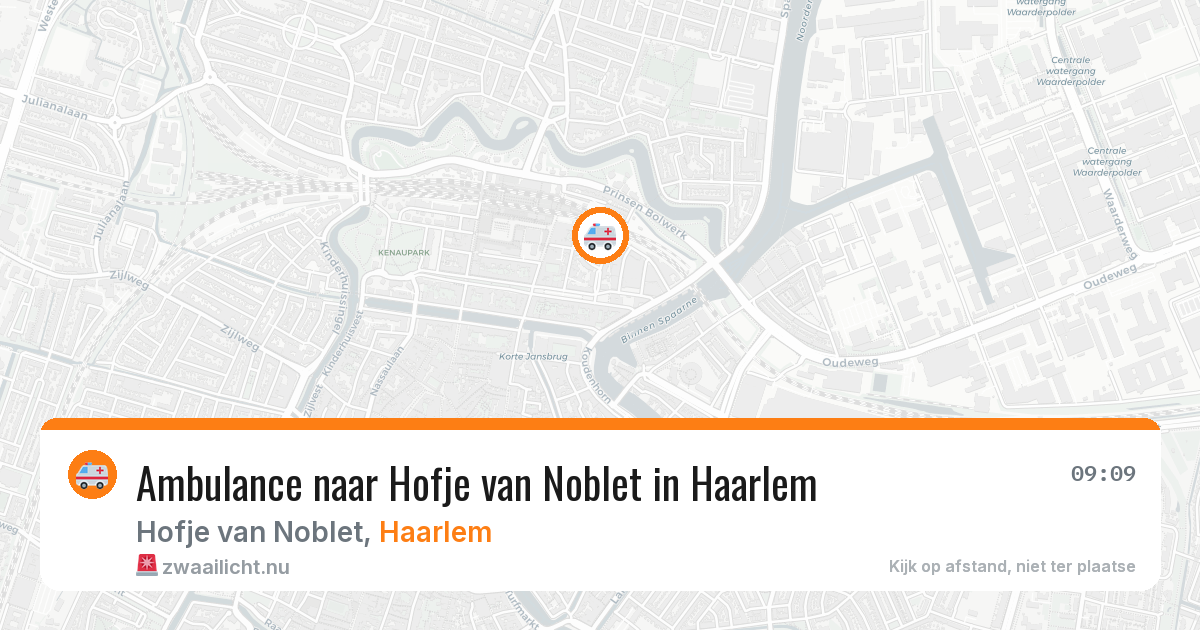 Ambulance naar Hofje van Noblet in Haarlem — 19 jul 2026