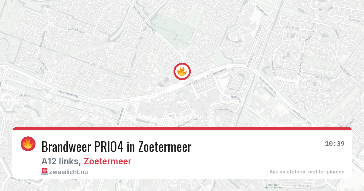 Brandweer PRIO4 in Zoetermeer — 3 mei 2026 | 🚨 Zwaailicht.nu