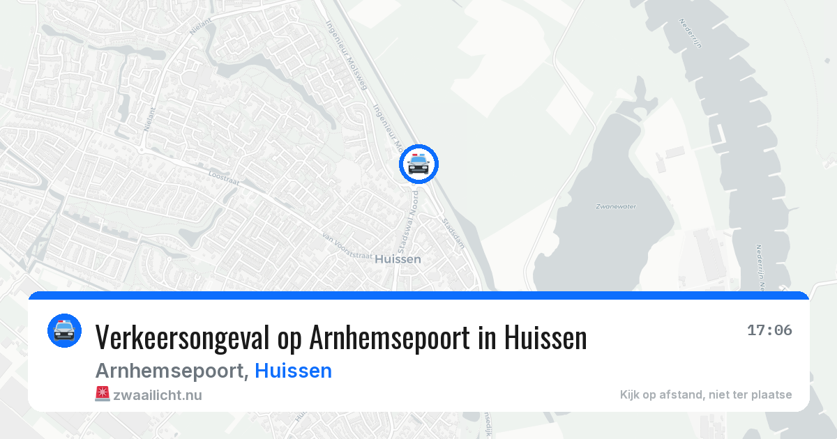 Verkeersongeval op Arnhemsepoort in Huissen — 20 jul 2026