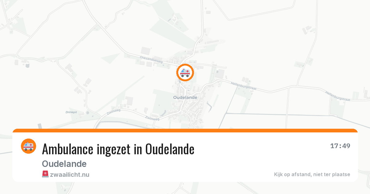Ambulance ingezet in Oudelande — 14 feb 2026