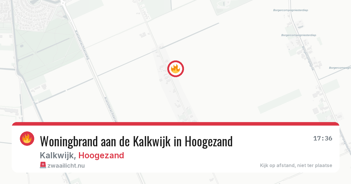 Woningbrand aan de Kalkwijk in Hoogezand — 29 mei 2026
