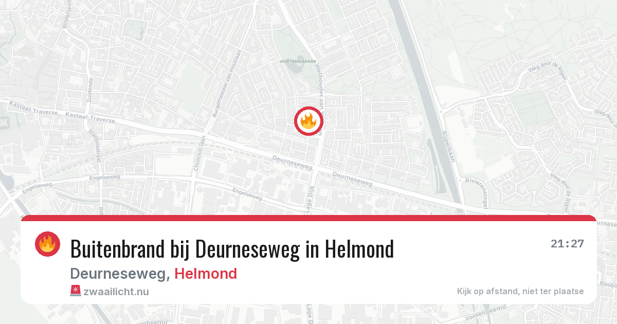 Buitenbrand bij Deurneseweg in Helmond — 4 mei 2026
