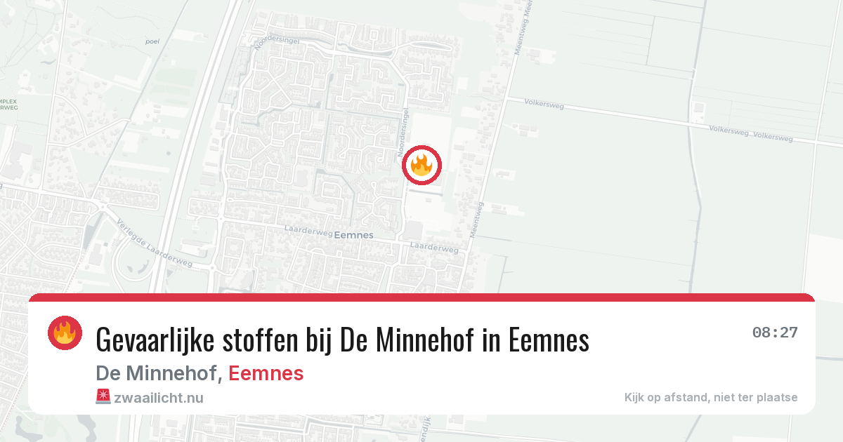 Gevaarlijke stoffen bij De Minnehof in Eemnes — 22 mrt 2026