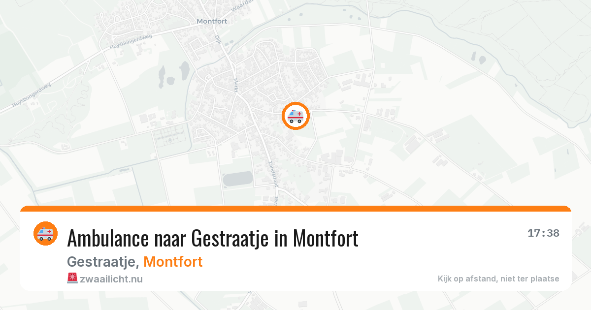 Ambulance naar Gestraatje in Montfort — 11 jul 2026