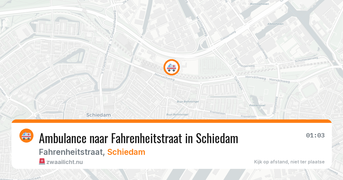 Ambulance naar Fahrenheitstraat in Schiedam — 5 jun 2026
