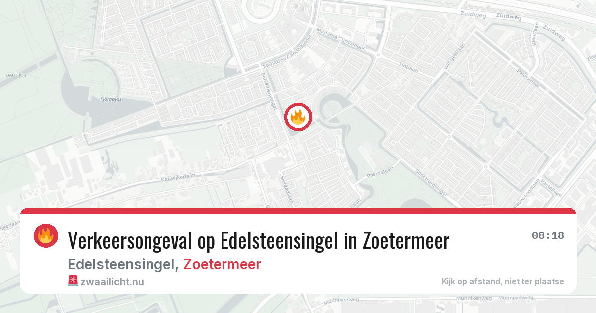 Verkeersongeval op Edelsteensingel in Zoetermeer — 29 mei 2026