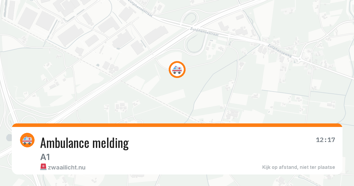 Ambulance melding — 10 jul 2026