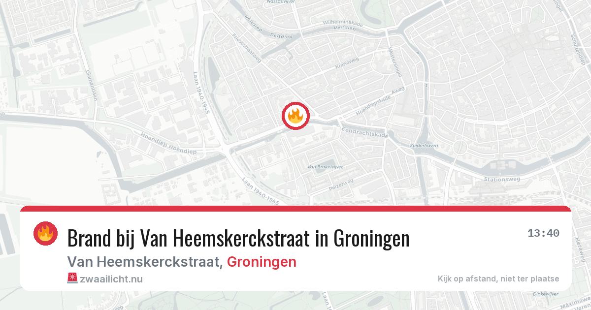 Brand bij Van Heemskerckstraat in Groningen — 27 mei 2026