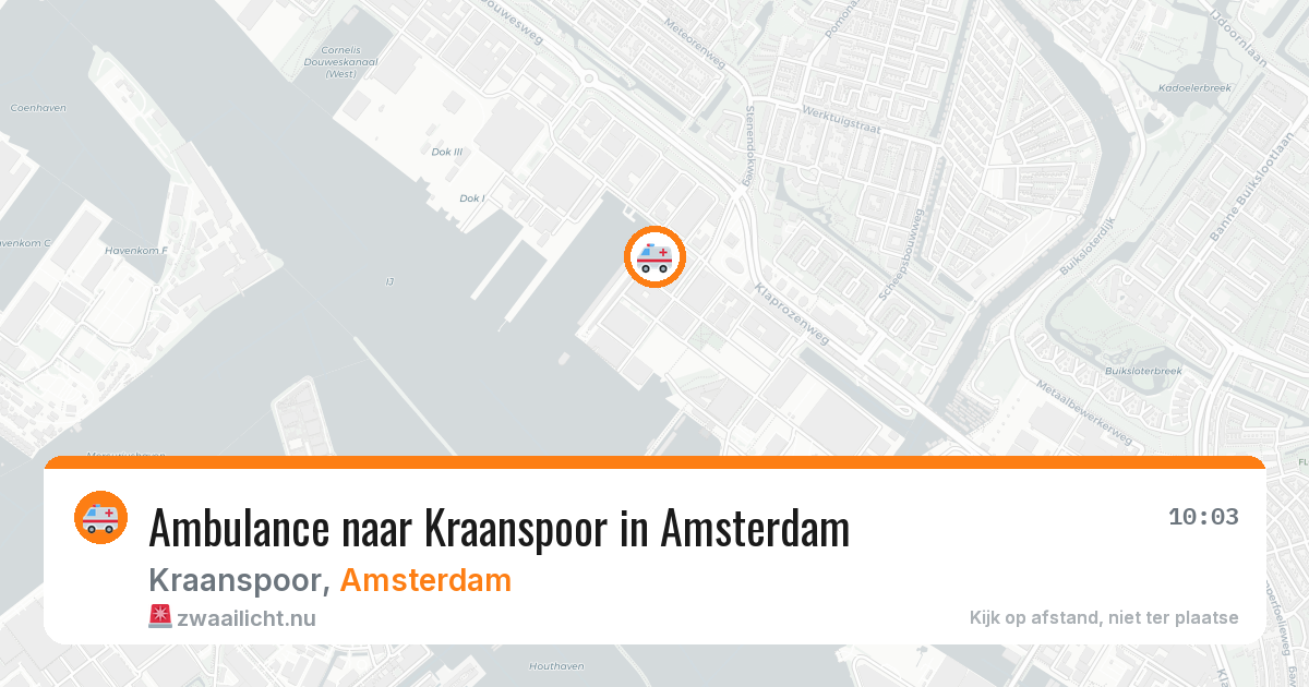 Ambulance naar Kraanspoor in Amsterdam — 7 jun 2026
