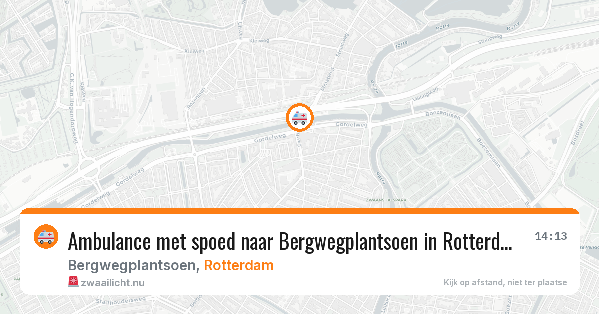 Ambulance met spoed naar Bergwegplantsoen in Rotterdam — 28 mrt 2026