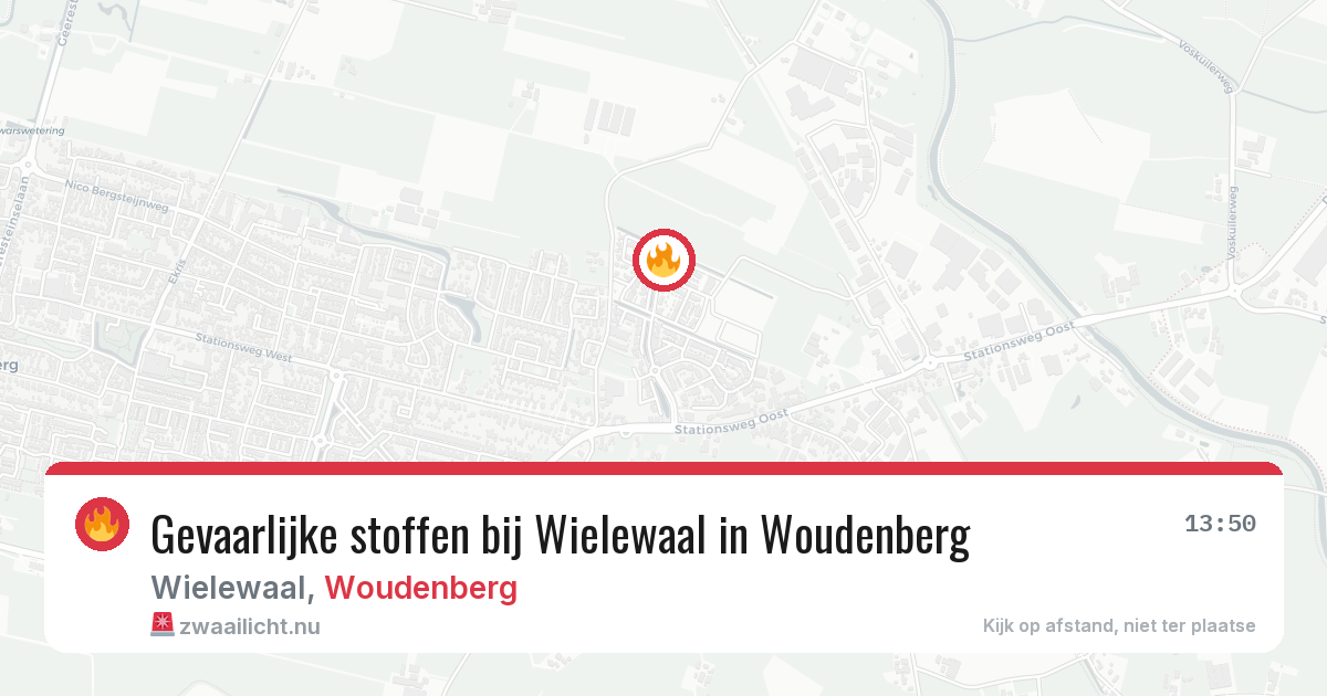 Gevaarlijke stoffen bij Wielewaal in Woudenberg — 21 mrt 2026