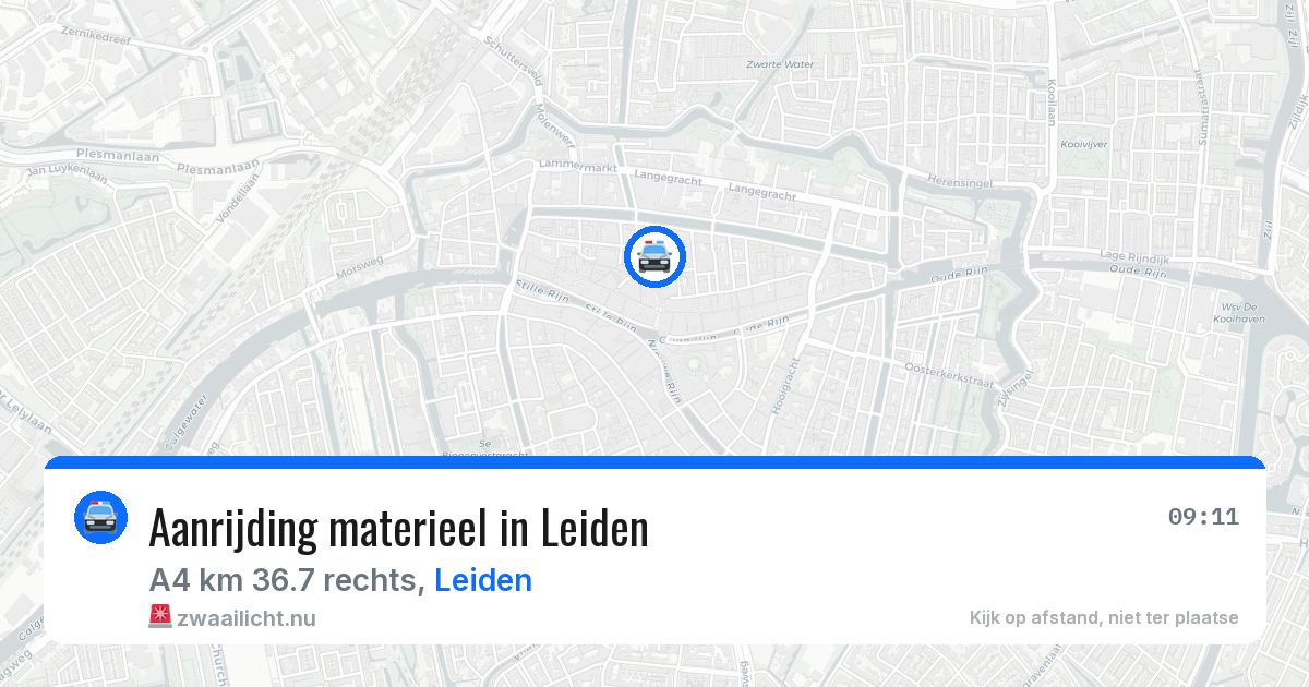 Aanrijding materieel in Leiden — 6 mei 2026