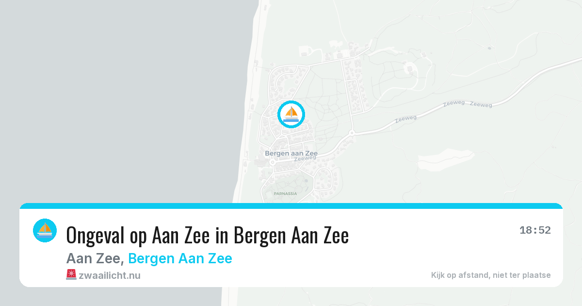 Ongeval op Aan Zee in Bergen Aan Zee — 13 jul 2026