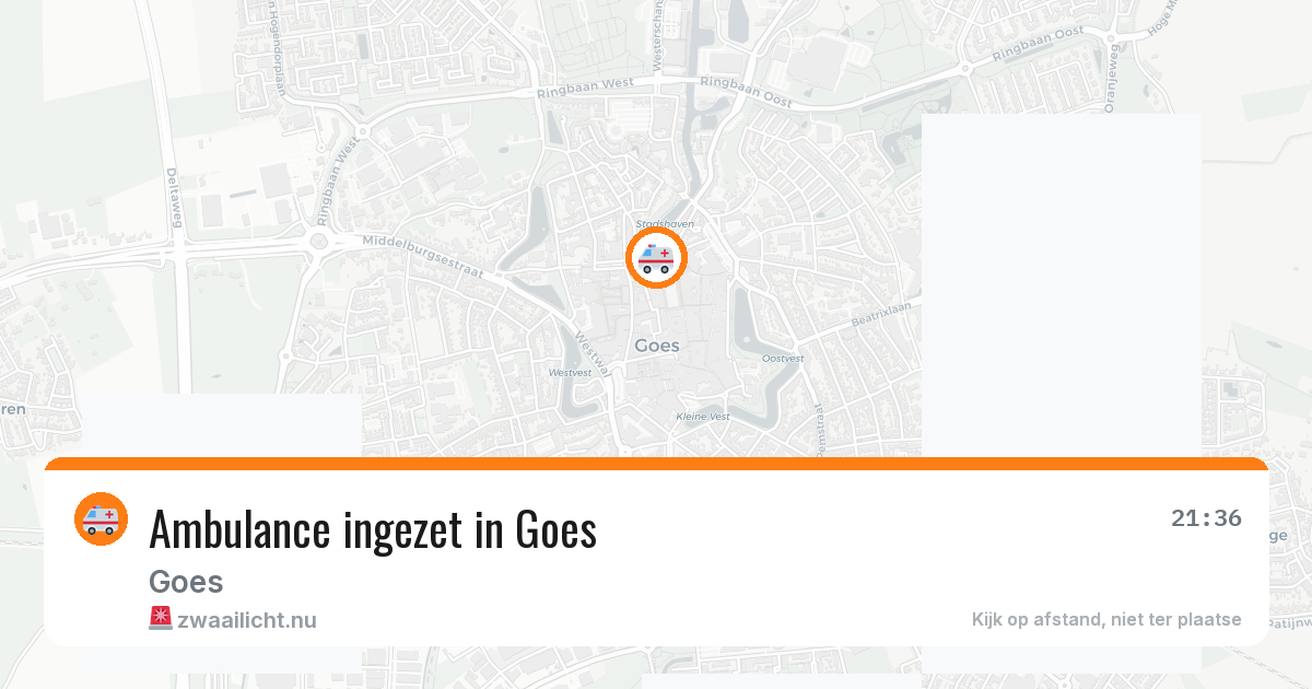 Ambulance ingezet in Goes — 10 jul 2026