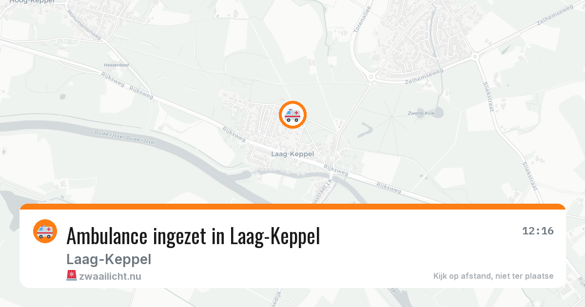 Ambulance ingezet in Laag-Keppel — 9 jul 2026