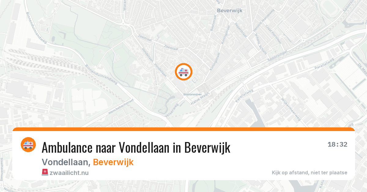 Ambulance naar Vondellaan in Beverwijk — 20 jul 2026