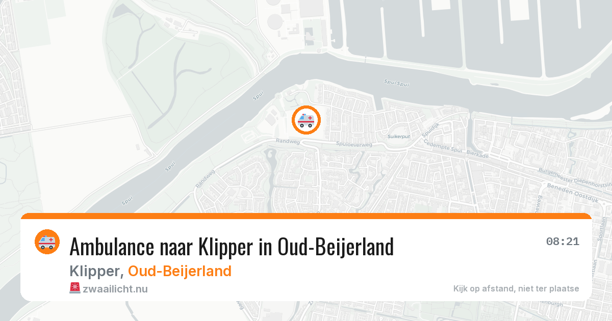 Ambulance naar Klipper in Oud-Beijerland — 22 jul 2026