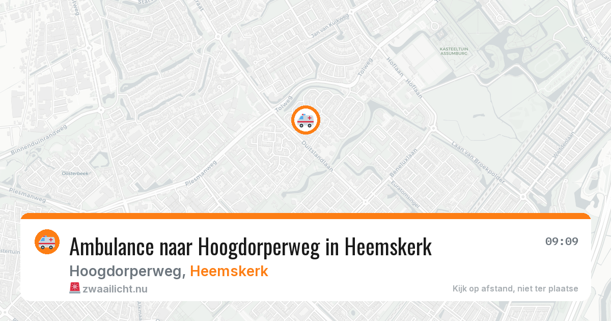 Ambulance naar Hoogdorperweg in Heemskerk — 24 jul 2026