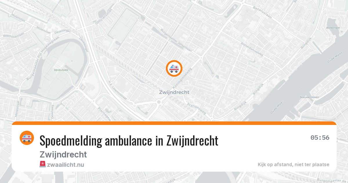 Spoedmelding ambulance in Zwijndrecht — 14 jul 2026