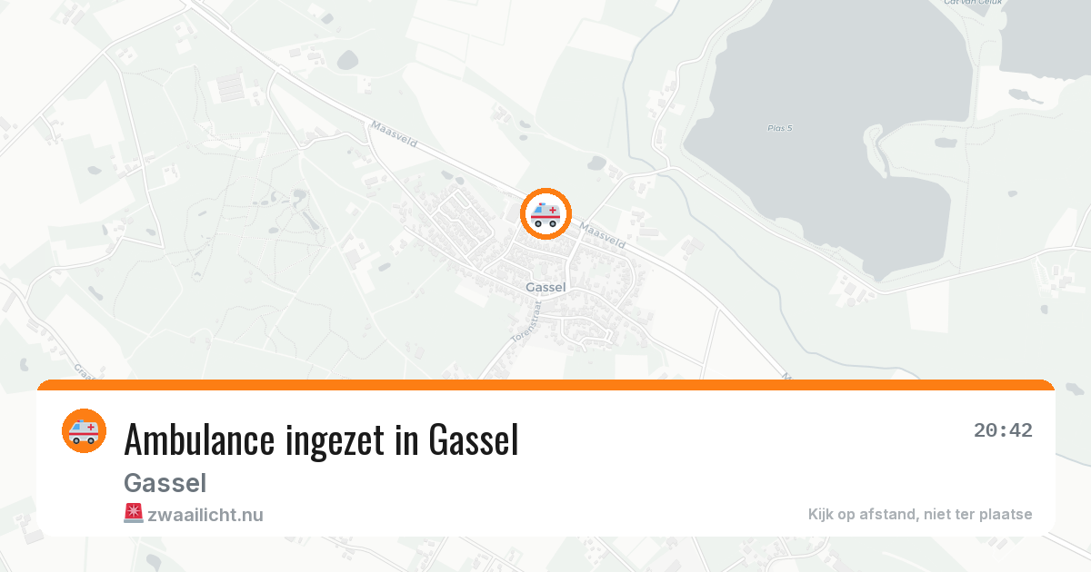 Ambulance ingezet in Gassel — 12 mei 2026