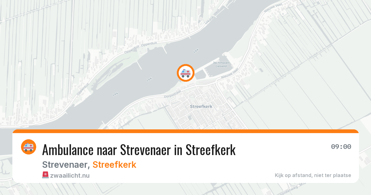 Ambulance naar Strevenaer in Streefkerk — 28 mrt 2026