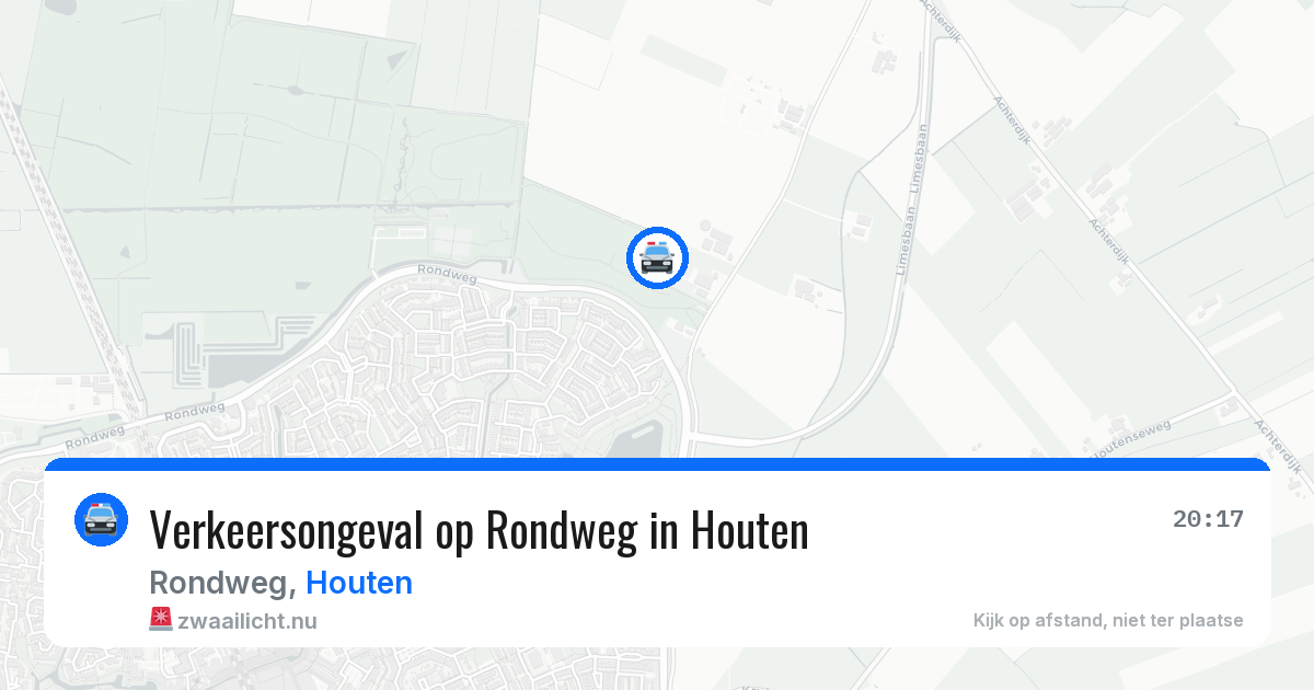 Verkeersongeval op Rondweg in Houten — 15 feb 2026