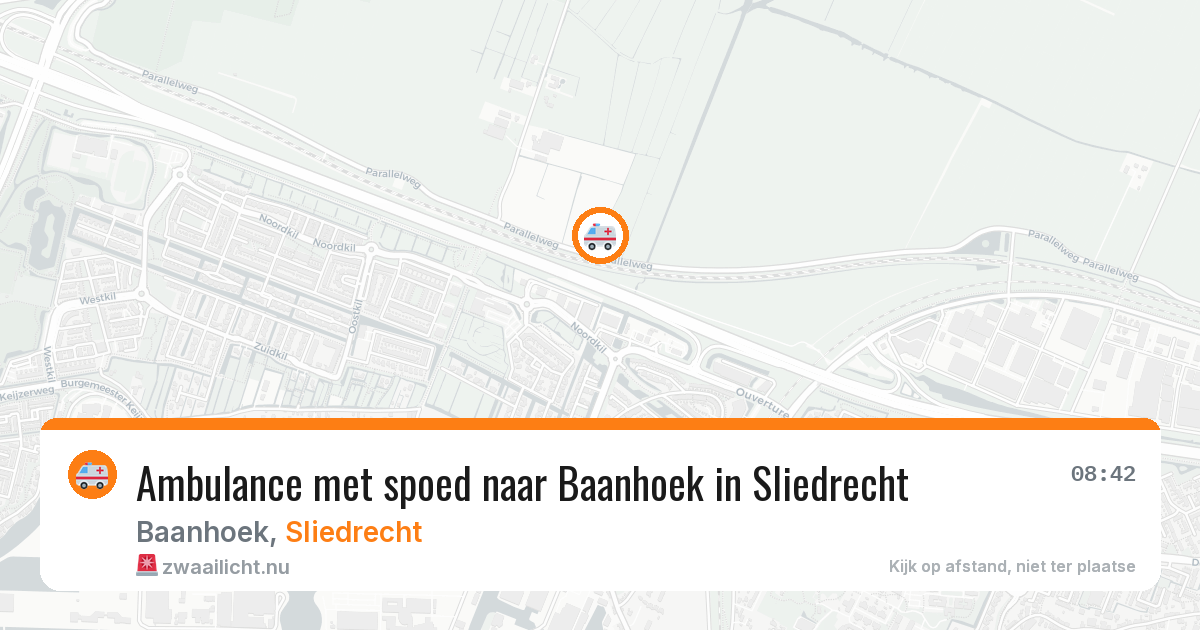 Ambulance met spoed naar Baanhoek in Sliedrecht — 5 mei 2026